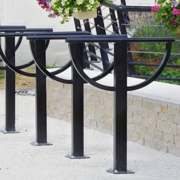 Appui vélos modèle Lisbonne – PROCITY® - Fabriqué en France - Garantie 5 ans - Gris_0