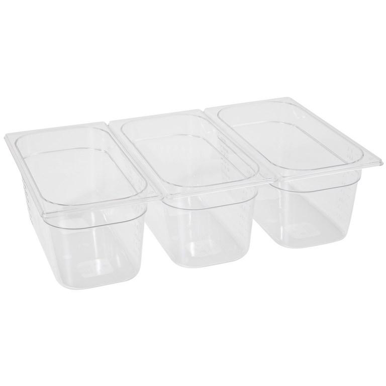 Bac gastronorme 1/3 150 mm en polycarbonate transparent - Réf. 861516_0