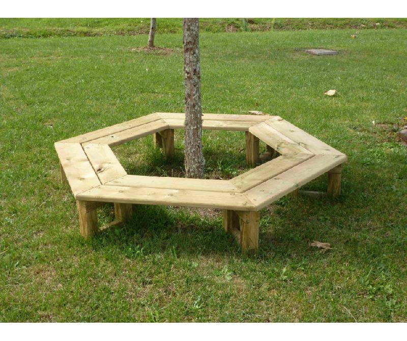 BANQUETTE EN BOIS TOUR D'ARBRE POUR ENFANTS - Certifié PEFC - Fabrication Française - Dimensions 1720x1490x290 mm_0