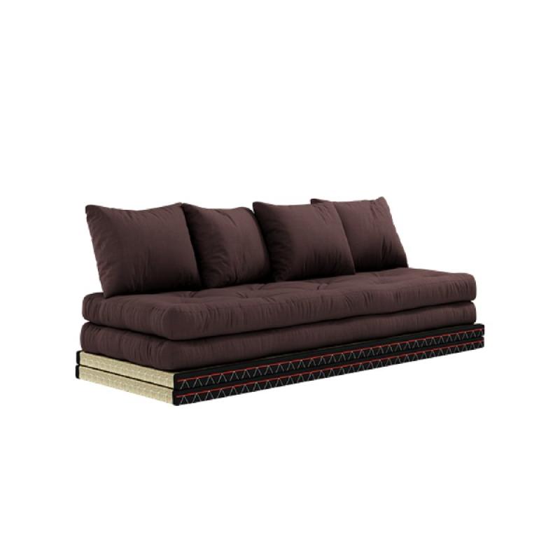 BANQUETTE FUTON TATAMI CHICO MARRON COUCHAGE 2 X 70*200 CM._0