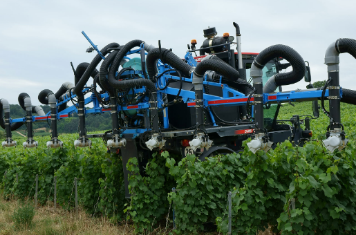Cellule de pulvérisation pour tracteurs enjambeurs utilisés en vignobles étroits de 0,90m à 2,00m - COMPACT SPEEDAIR et SUPAIR_0