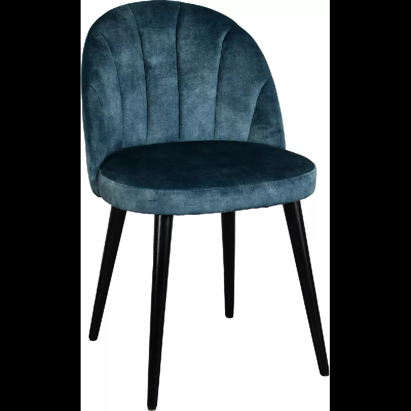 Chaise de restaurant ANDOINS - hêtre massif garni - Contemporain - Réf: 31780001NOIRM63R_0