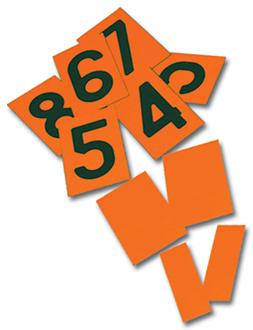 Chiffres ADR emboutis en acier galvanisé mobiles - Pour plaque omnibus - Référence 46601_0