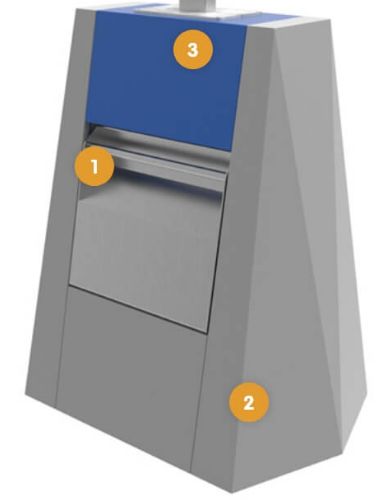 Diamond - borne d'apport volontaire - Sotkon France SA - couvercle ergonomique et robuste - système métallique compact APTO_0