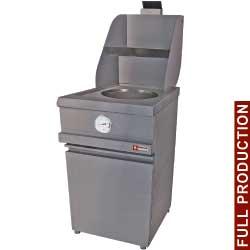 Friteuse gaz heavy duty - 1 cuve ronde mécanique - Mika/1-MC - Production jusqu’à 50kg/h - Cuve 13L Ø360mm_0