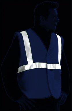 Gilet réfléchissant haute visibilité - réf. Gilet/545150eco - polyester jaune ou orange - bandes rétroréfléchissantes RETHIOTEX®_0