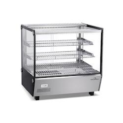 GOLDINOX Vitrine de comptoir chauffante 120 Litres - noir inox 3701770824816_0