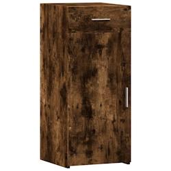HELLOSHOP26 - Buffet bahut en bois d'ingénierie marron avec tiroir et porte - 40 x 42,5 x 93 cm_0