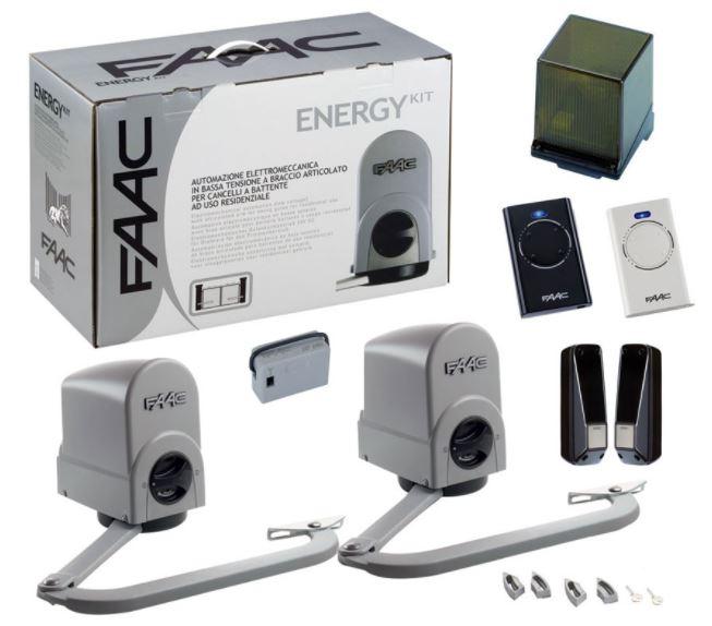 Kit energy pour portail battant 24v - FAAC - 104575144 - 588176_0
