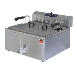 Friteuse Électrique de Table pour Pâtisserie avec Robinet de Vidange, 25 Litres - Mastro - 0641094758776_0