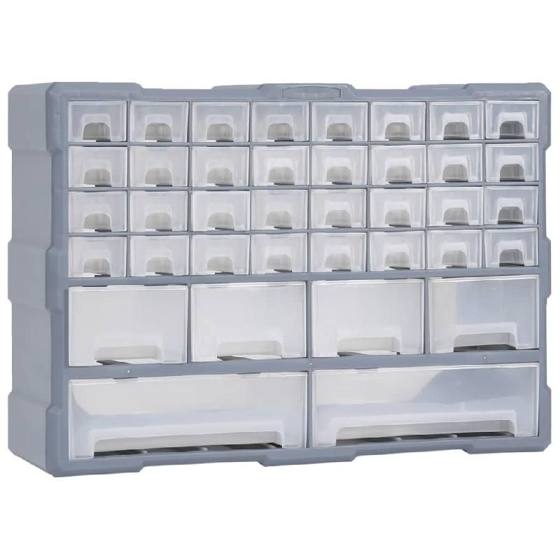 ORGANISATEUR MULTI-TIROIRS AVEC 40 TIROIRS BOÎTE À COUDRE ARMOIRE DE RANGEMENT BOÎTE À OUTILS UNITÉ D\'ORGANISATION 02_0003258_0