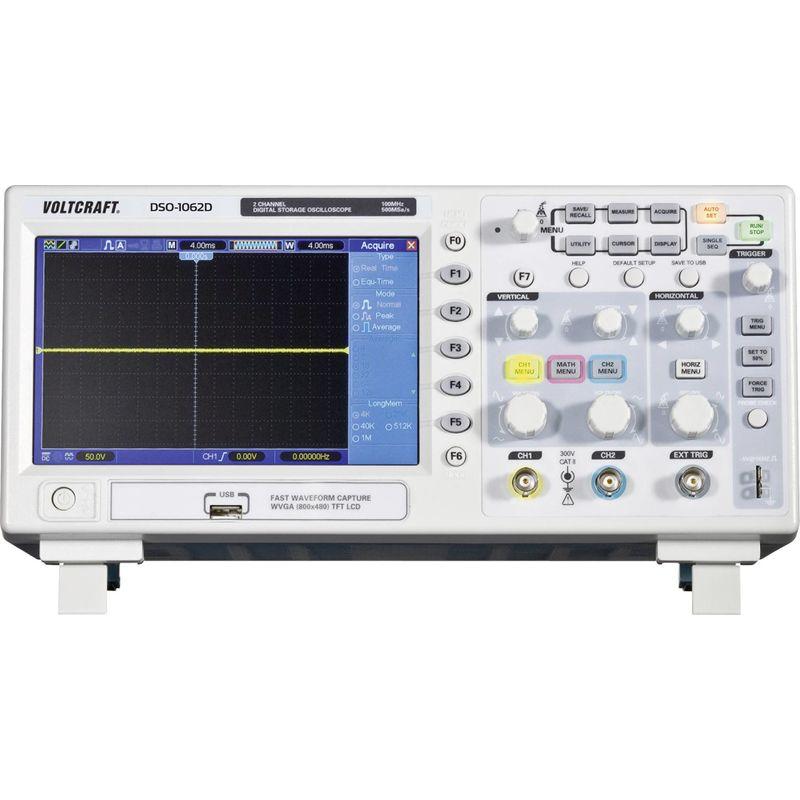 OSCILLOSCOPE NUMÉRIQUE VOLTCRAFT DSO-1062D-VGA 60 MHZ 2 CANAUX 500 MÉCH/S 512 KPTS 8 BITS MÉMOIRE NUMÉRIQUE (DSO) Q659681