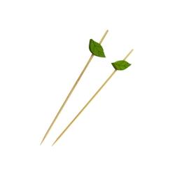 Packnwood FHC - Pique bambou avec une extrémité décor feuille  H120mm - 1000Pcs - Bambou 210BBLEAF12_0