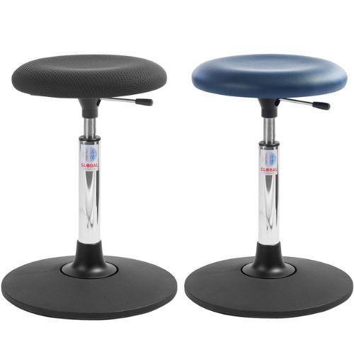 Siège ergonomique Beta Sway - Base flexible - Imitation cuir bleu - Réglable en hauteur - Marque Rolléco_0