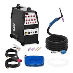 Stamos Germany Stamos Power ² - Stamos Poste à Souder Aluminium TIG CA-CC/MMA, MOSFET, 220A/230V, 2-/4-Temps, Pulse, puissant ventilateur de refroid_0