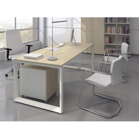 Table bureau de direction avec ou sans retour - Réf 5ème ELEMENT01 - LAS, dimensions modulables et nombreux rangements_0