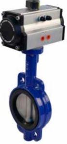 Vanne papillon motorisée AD900 type wafer - EPDM, disque inox 316, actionneur pneumatique double effet_0