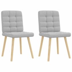 VidaXL Chaises à Manger Lot De 2 Gris Nuage Tissu - gris 4101100_0