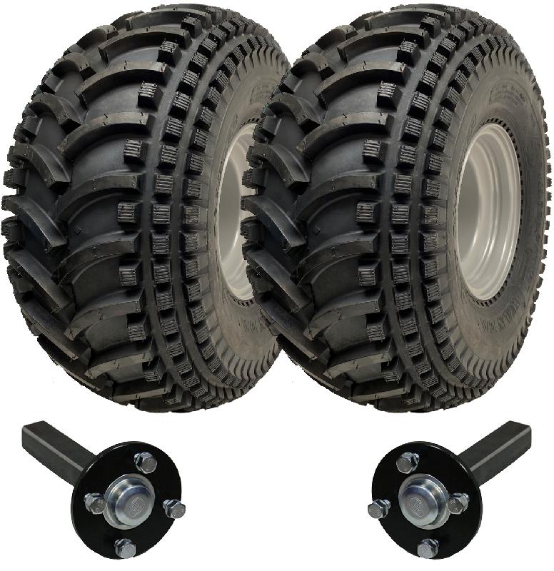 22x11.00-8 Open Centre P308 ATV Trailer Kit Wheels  Axles Capacité de charge 310kgs_0