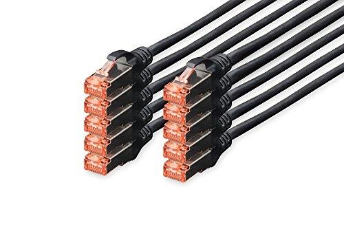 Câble réseau Cat 6 S/FTP - Patch LSZH Cuivre AWG 27/7 5 m Noir, connecteurs RJ-45 mâle-mâle_0