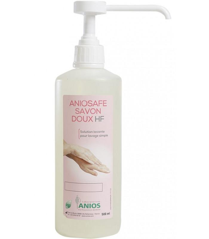 Aniosafe savon doux HF - Flacon 500 ml - Usage fréquent - Peaux sensibles - pH neutre_0