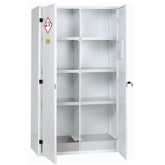 Armoire de sécurité POLYPASS 2 compartiments - 2x130 litres - 1100x500x1950 mm - 2 portes pleines_0