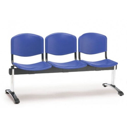 Banc poutre 3 places polypropylène pour salle d'attente_0