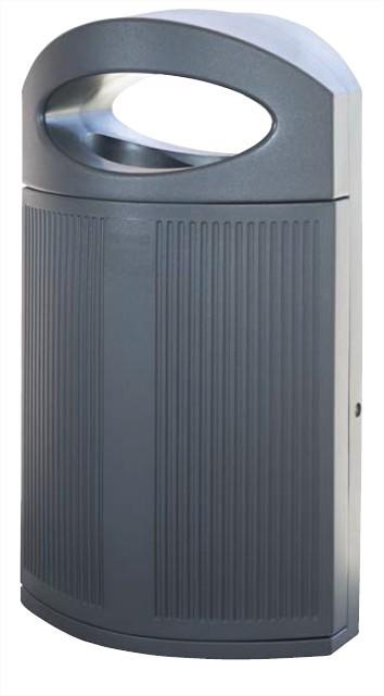 Corbeille Ibiza - plastique 100% recyclable - capacité 80 litres - disponible en plusieurs coloris_0