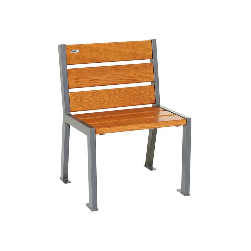 Fauteuil bois et acier Silaos® - 6 lames - Design 2021 - Ref : 209600.Gpro.Chec_0