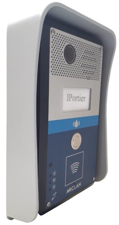 Interphone vidéo IP SIP 1 bouton - PMR - IPortier 1BP-AV-S - Boucle à Induction Magnétique - Fabriqué en France_0