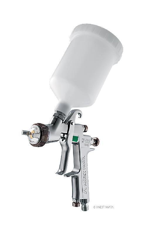 IWATA - Pistolet W-400 Bellaria avec buse 1.3 + Godet PCG-6-PE 600 ml - Idéal pour vernis et laques brillants_0