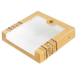 Boîte pâtissière décor Saveurs Nature 300x300x55mm x 140 JORIDEAL - marron en carton 3519400630153_0