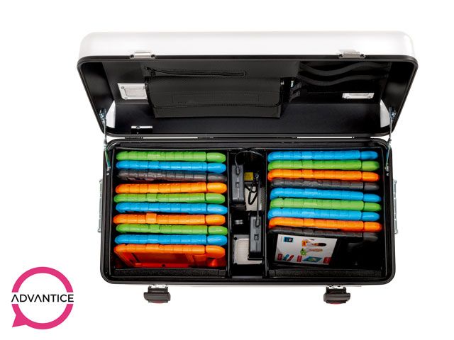 Paraproject Case i20 KidsCover - Valise de stockage et rechargement pour 20 tablettes avec étuis de protection en mousse_1