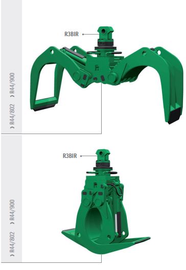 Pinces hydrauliques Rozzi R44/802 pour pelles et chargeurs - Charge de troncs, branches, poutres et traverses_0