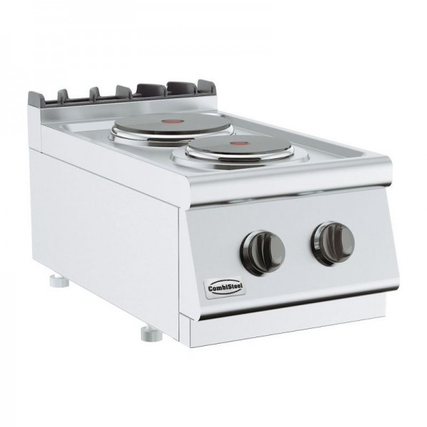 Réchaud électrique 2 feux Combisteel 7178.0215 - plaques Ø180 mm et Ø230 mm - acier inoxydable_0