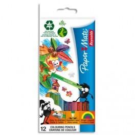 REYNOLDS POCHETTE DE 12 CRAYONS DE COULEUR COLORIS ASSORTIS GLOB'COLOR