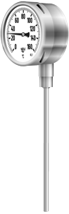 Thermomètre bimétallique industriel - Type 31 - Boîtier inox orientable - Échelles -40°C à +500°C_0