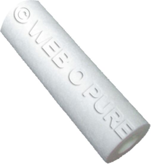 Cartouche filtrante 10 micron meltblown 2510 - Retenue des sédiments - Webopure - 100% pur polypropylène_0