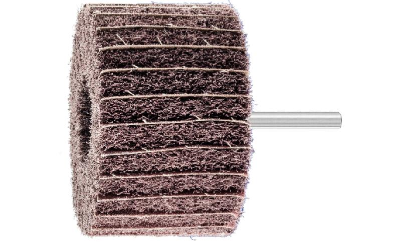 Roue à lamelles sur tige PFERD 44658080 POLINOX PNZ 8050/6 A 100 - Métal - Ø6 mm - 7500 tr/min - Lot de 10_0