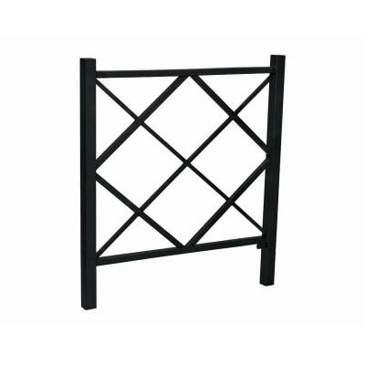 Barrière losange - acier 50x50mm - Longueur 1000 ou 1500mm - Hauteur 1200mm_0