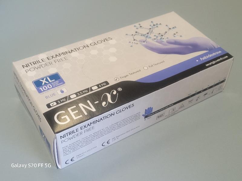 Boite de 100 Gants taille XL nitrile SMART GLOVE Gen-x_0