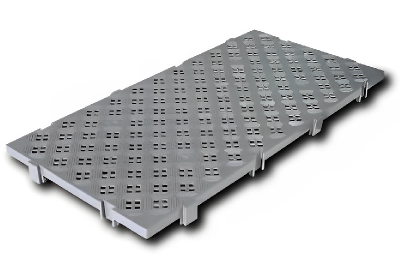 Caillebotis en LLDPE - Norme Europe - Coloris blanc, gris ou brique - Résistance aux chocs_0