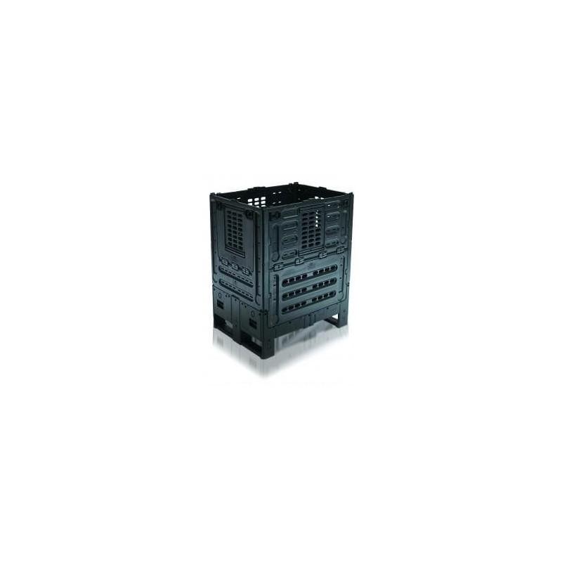 Caisse-palette plastique pliable Allibert Maxipac - 357L, 800x600x1080mm, base palette ou roulettes_0