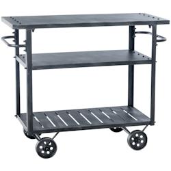 CLP Chariot de service Spring dans le style industriel Argent antique - gris métal 321223_0