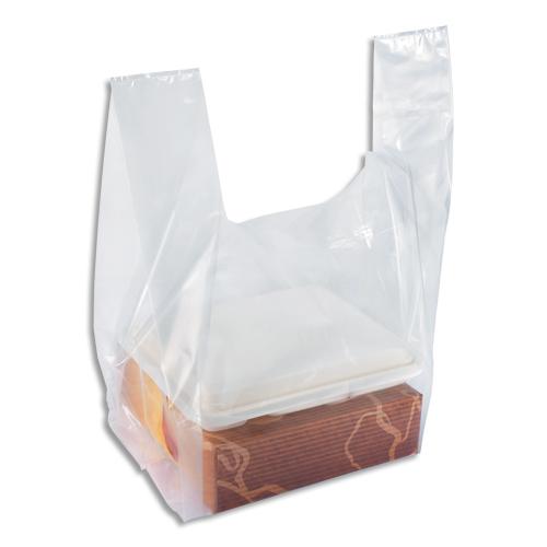 Emballage paquet de 100 sacs bretelles transparent, en polyéthylène, 50 microns o47 x h60 x s30 cm_0