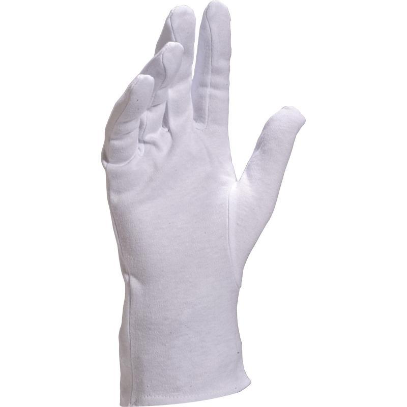 Gant coton blanc ourlet - COB40 - 100% coton 180 g/m² - Coupe ville_0