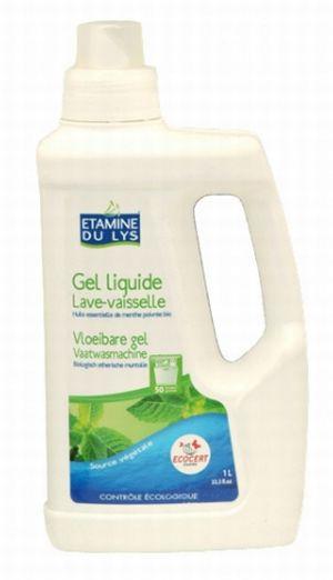 Gel liquide lave-vaisselle - Etamine du Lys - 1L - Contrôle ECOCERT - Huile essentielle de menthe poivrée bio_0