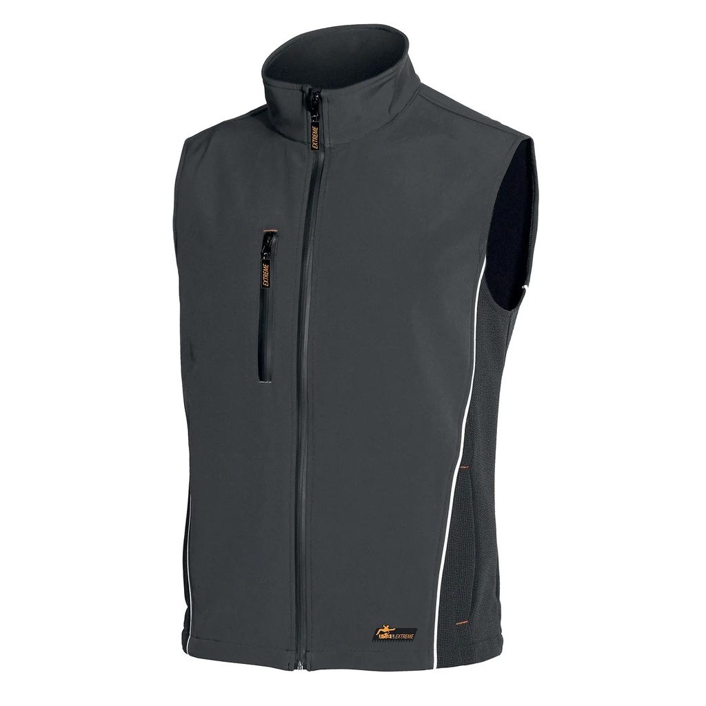 Gilet Softshell sans manches CUNNY EXTREME - polyester/élasthanne - imperméable et respirant - gris - PCVFS122-S - Industrial Starter_0