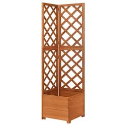 Helloshop26 - Jardinière d'angle en treillis 40 x 40 x 150cm bois de sapin massif 02_0000817 - 3000071501533_0
