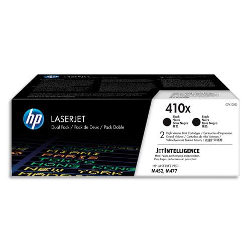 Hp 410x cf410xd pack 2 toners noirs grandes capacités authentiques hp color laserjet pro m377/m452/m477_0